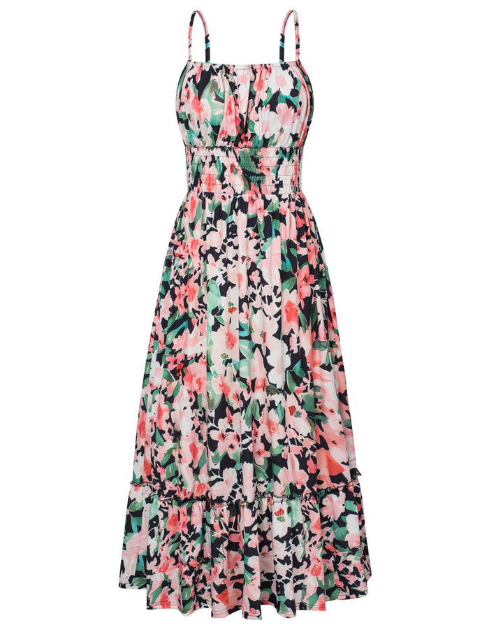 Green Black Floral / Small