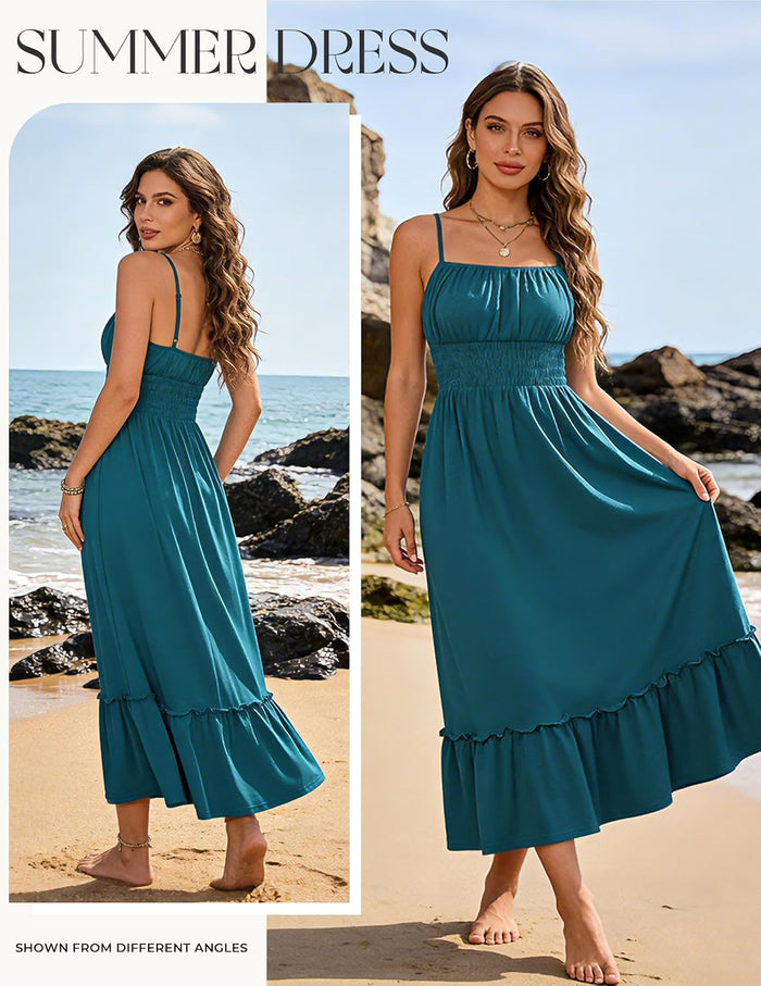 GRACE KARIN Women's Summer Maxi Dresses 2026 Beach Vacation Dress