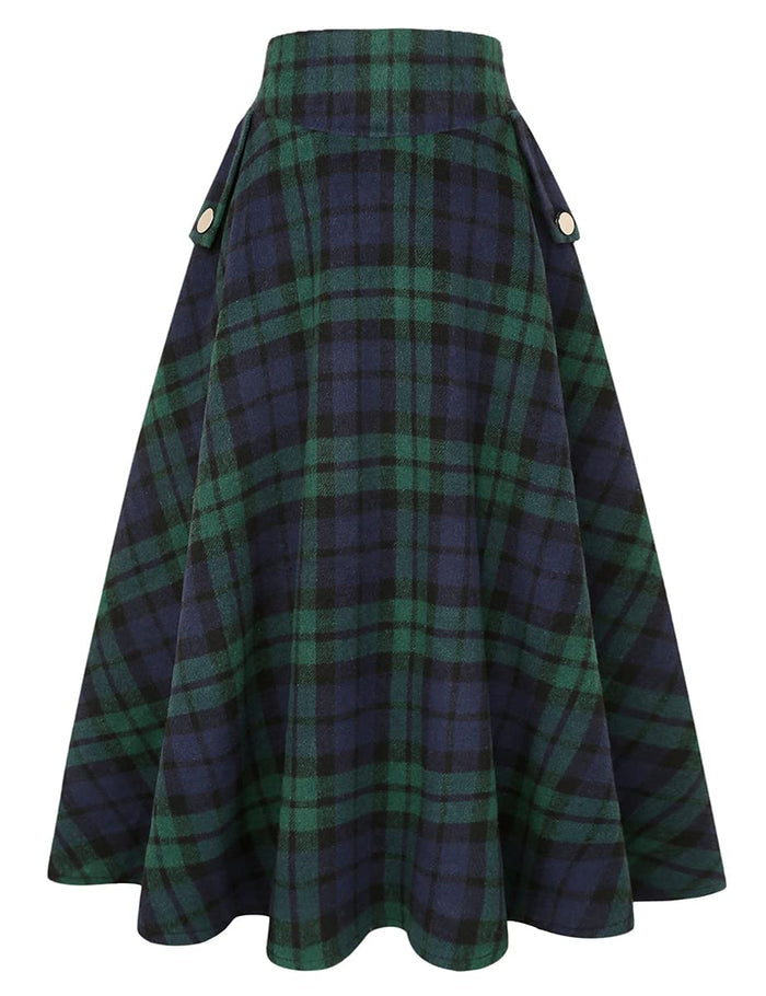 Plaid Green / X-Small