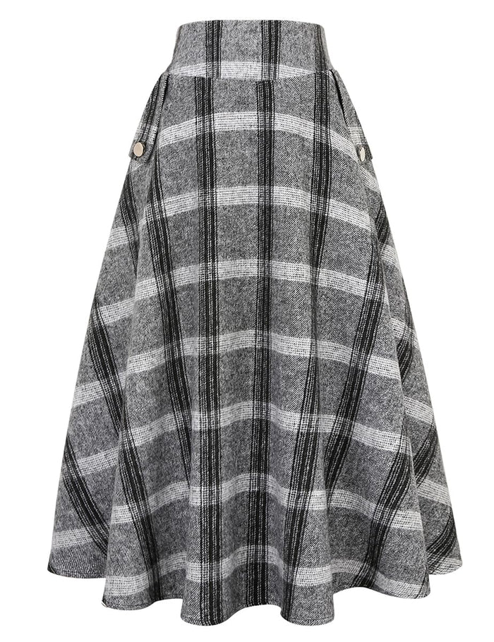 Plaid Grey / X-Small
