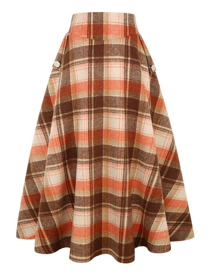 Plaid Orangecoffee / Small