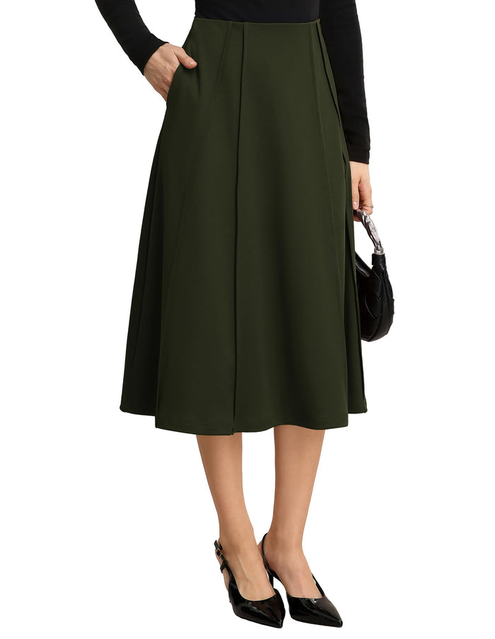 New Pleated Army Green / Small