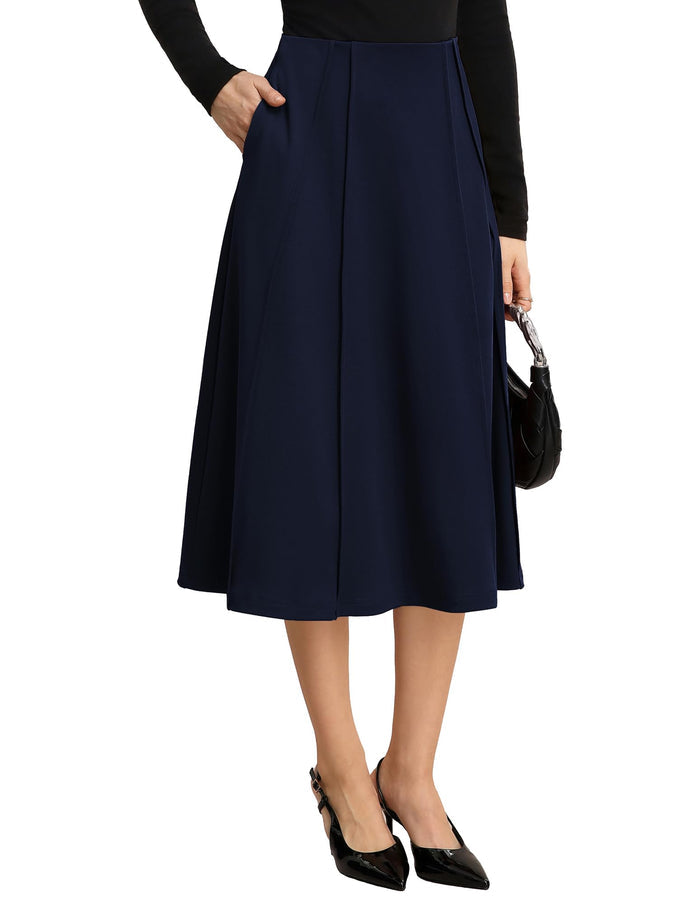 New Pleated Navy / Small