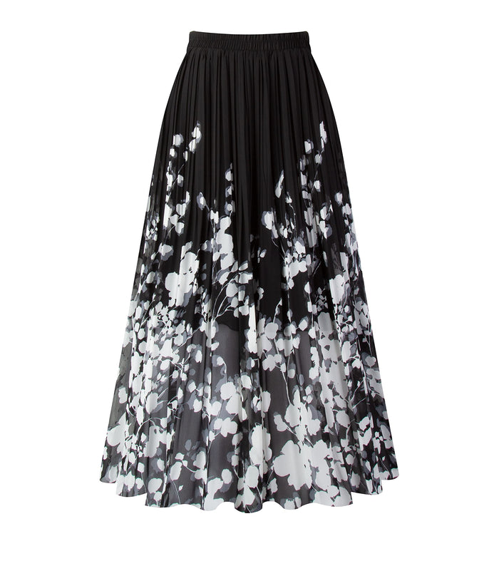 C Black Floral / X-Small