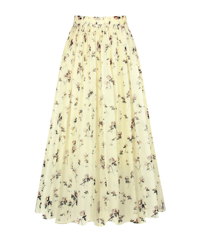 Beige Floral / X-Small