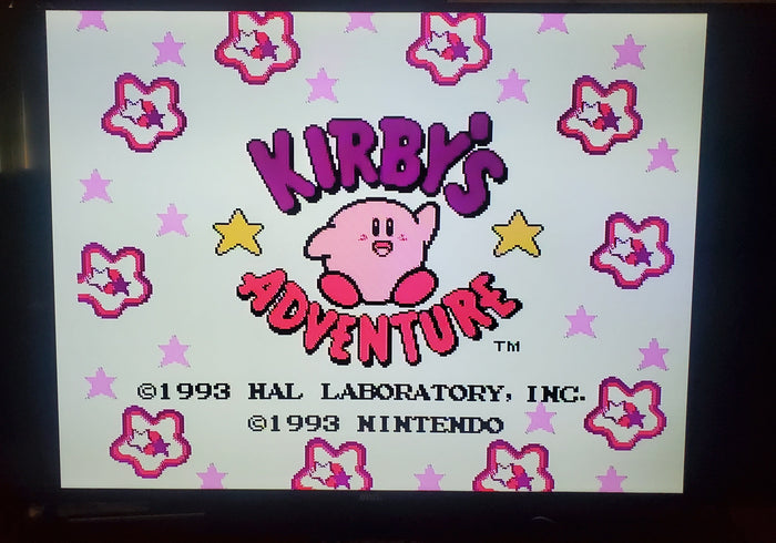 Kirby's Adventure NES Video Game Nintendo Entertainment System 1993
