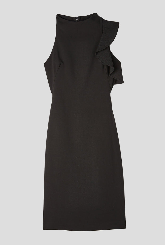 product view of lbd ruffle minidress