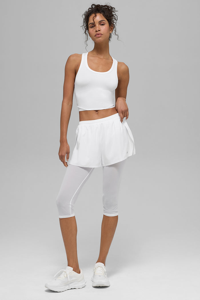 Mesh Front Runner 2 In 1 Short - White