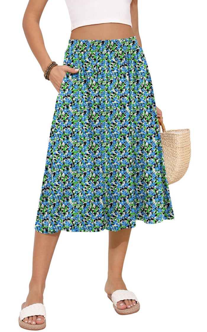 Blue Green Floral / Small