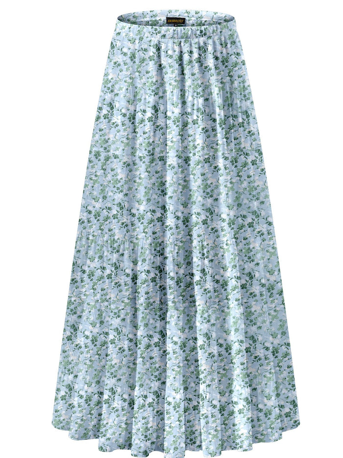 Blue Green Floral / Small