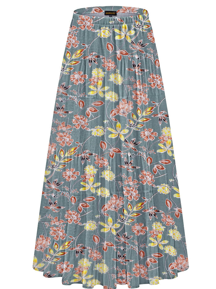 Brown Yellow Floral / Small