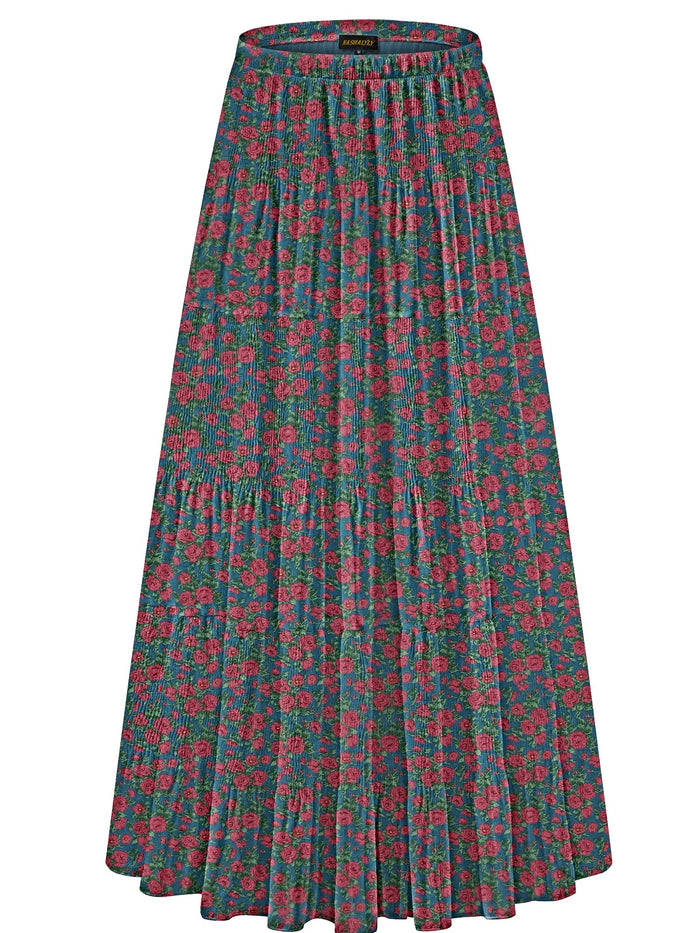 Pink Rose on Teal / Small