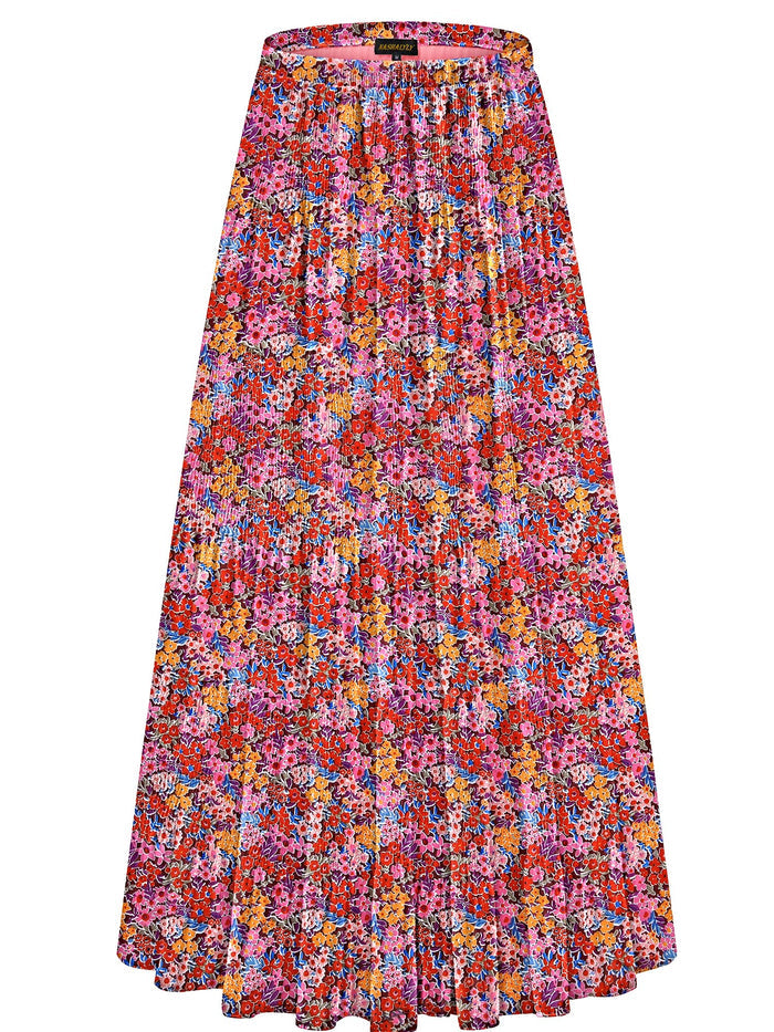Red Pink Floral / Small