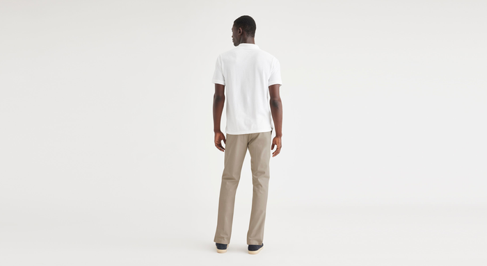 View of model wearing Timber Wolf Essential Chinos, Slim Fit.
