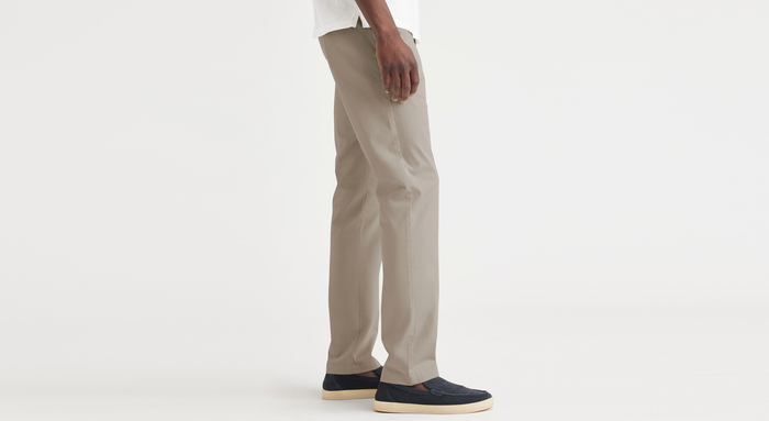 View of model wearing Timber Wolf Essential Chinos, Slim Fit.
