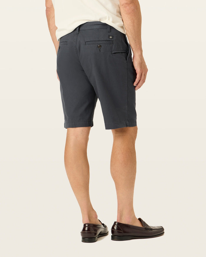 Back view of model wearing Black Perfect 10.5" Shorts.