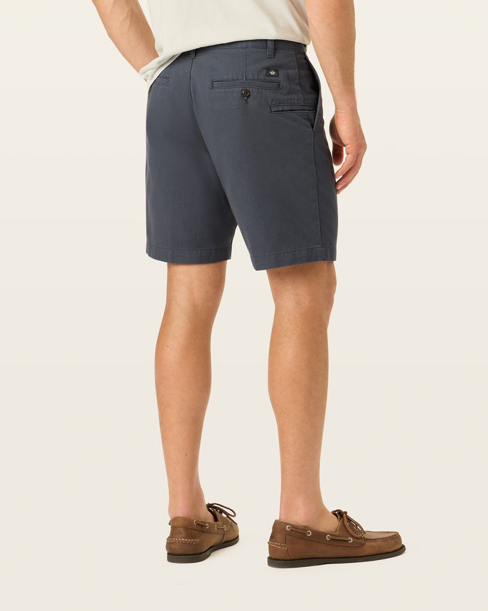 View of model wearing Maritime Perfect 8" Shorts.