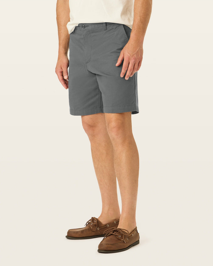 View of model wearing Seacliff Perfect 8" Shorts.