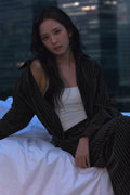 Pinstripe Daylight Button Down Long Sleeve - Black/Titanium