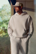 Pinstripe Hoodie - Bone Pinstripe