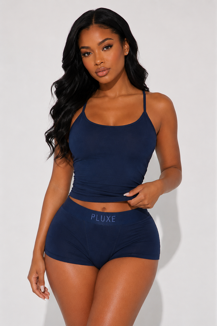 Pluxe Luxe Lounge Tank & Shorts Set