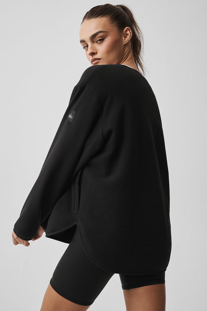 Polar Fleece Take Note Jacket - Black
