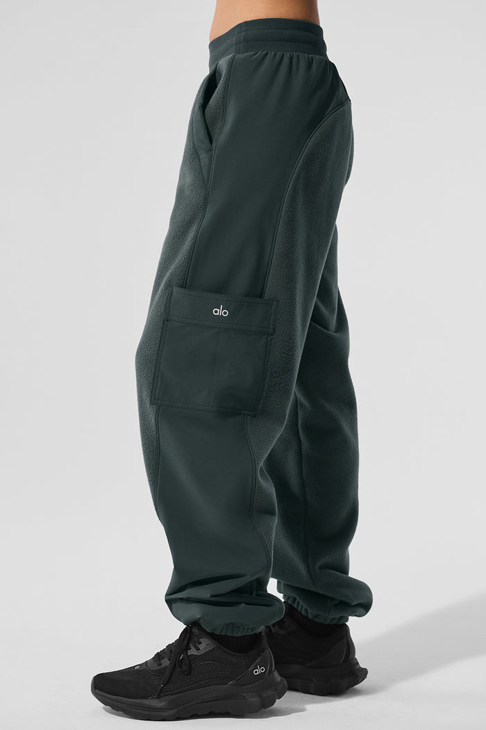 Polar Fleece Wintry Mix Pant - Charcoal Green