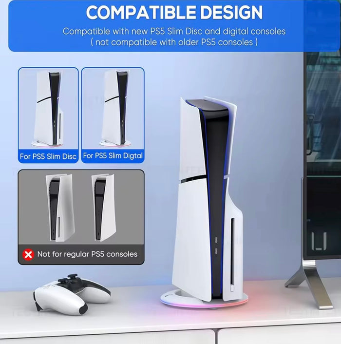 PS5 Slim RGB Cooling Stand