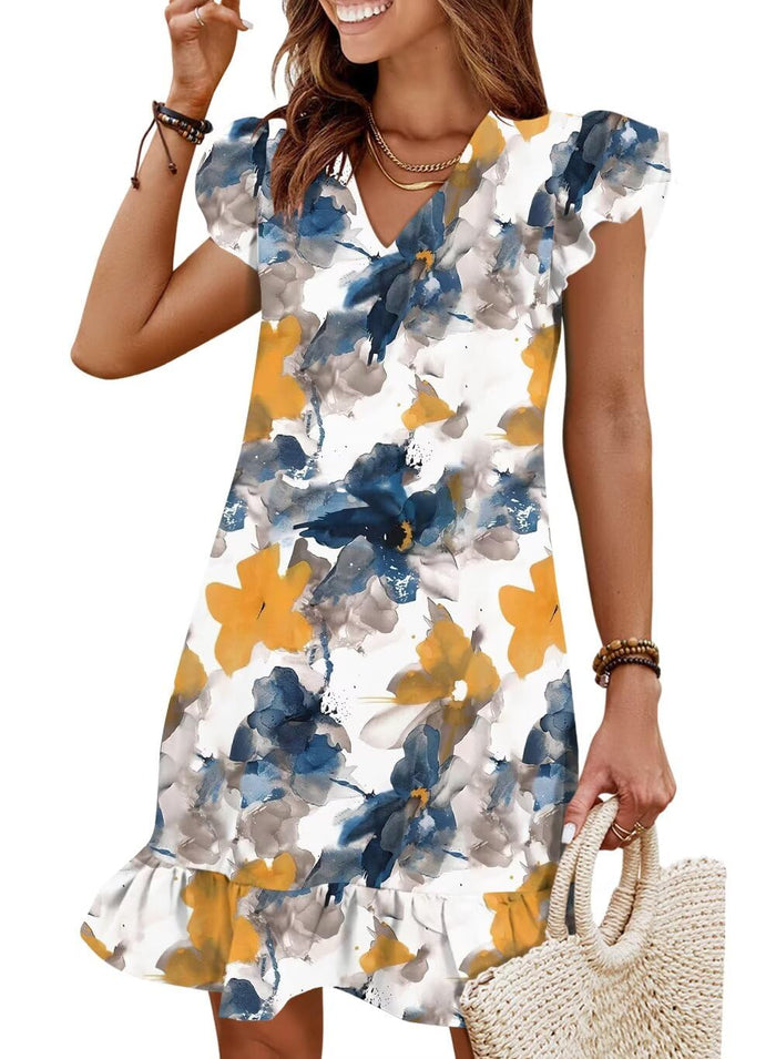 03-boho Blue Yellow / Small