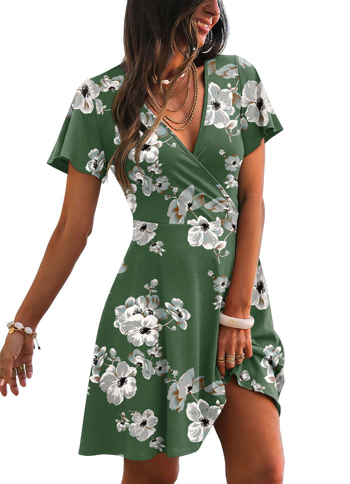 C Floral Green / X-Small