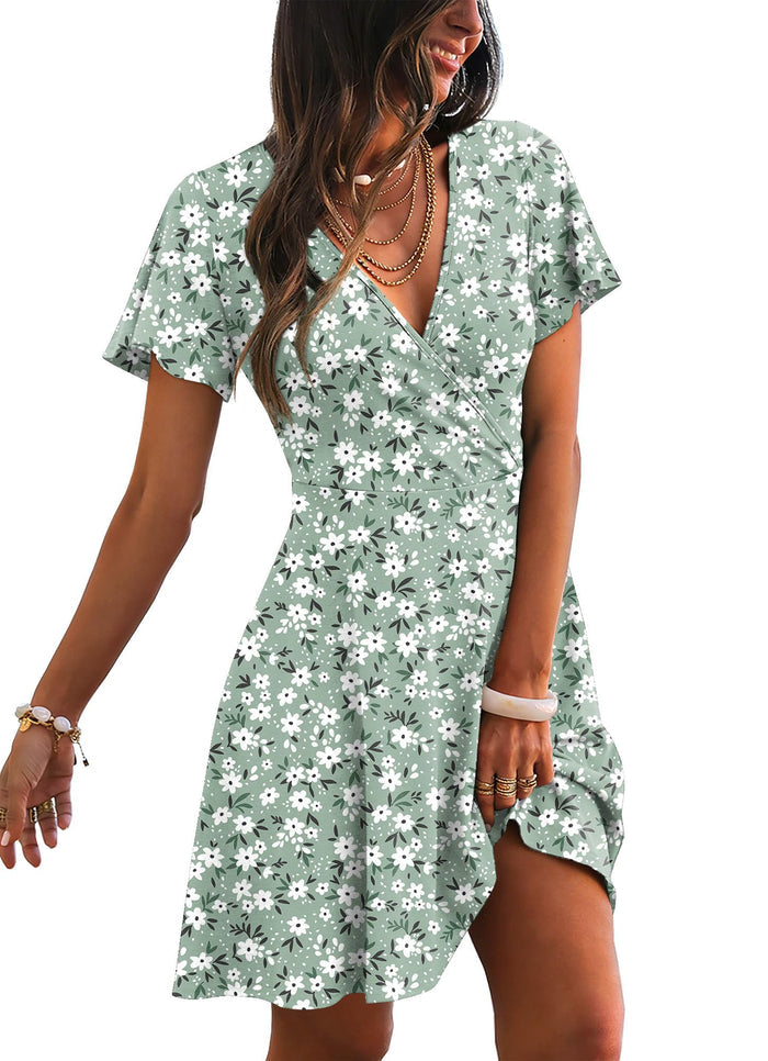 C Floral Gray Green / X-Small