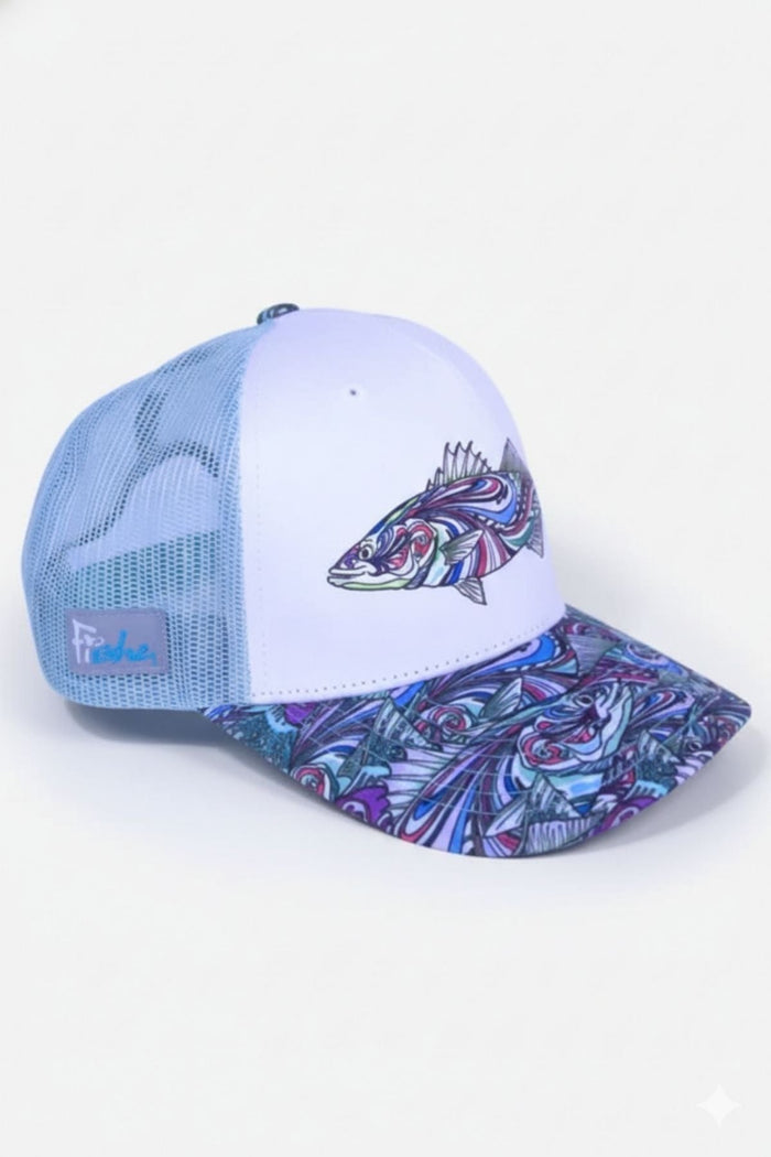 Salty Striper Trucker Hat - FisheWear