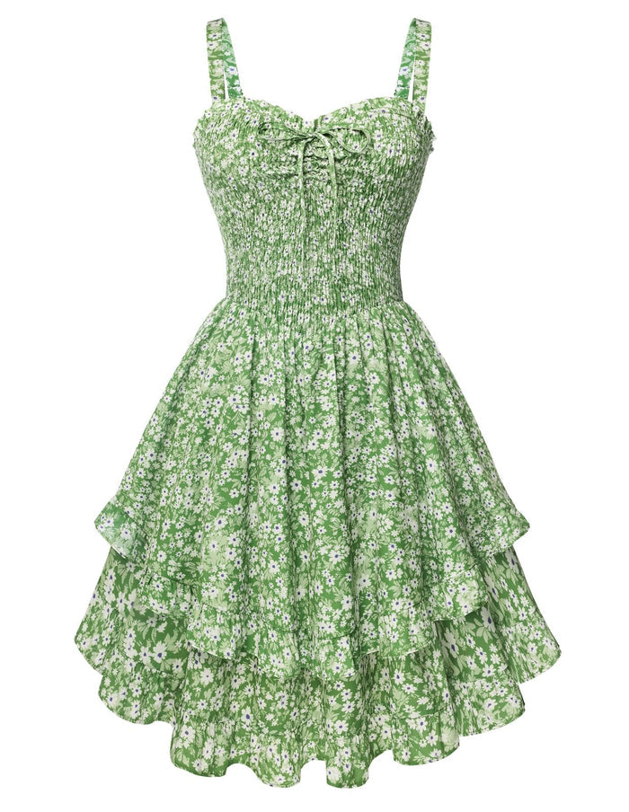 Green-white Floral / Small
