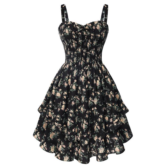 Black Apricot Floral / Small