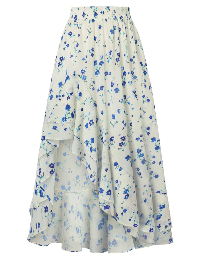 Scarlet Darkness Women's Floral Maxi Skirts Summer Boho Western Skirt