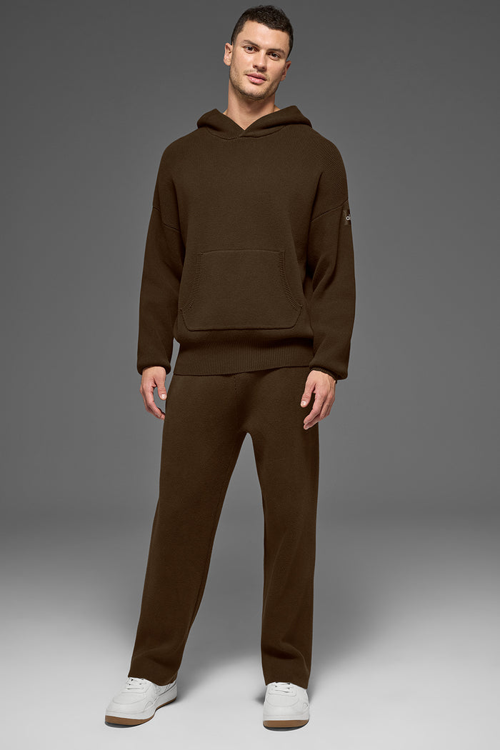 Scholar Hooded Sweater - Espresso