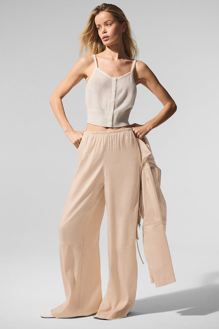 Sheer Cashmere Tank - Ivory