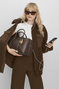 Sherpa Edge Shacket - Espresso