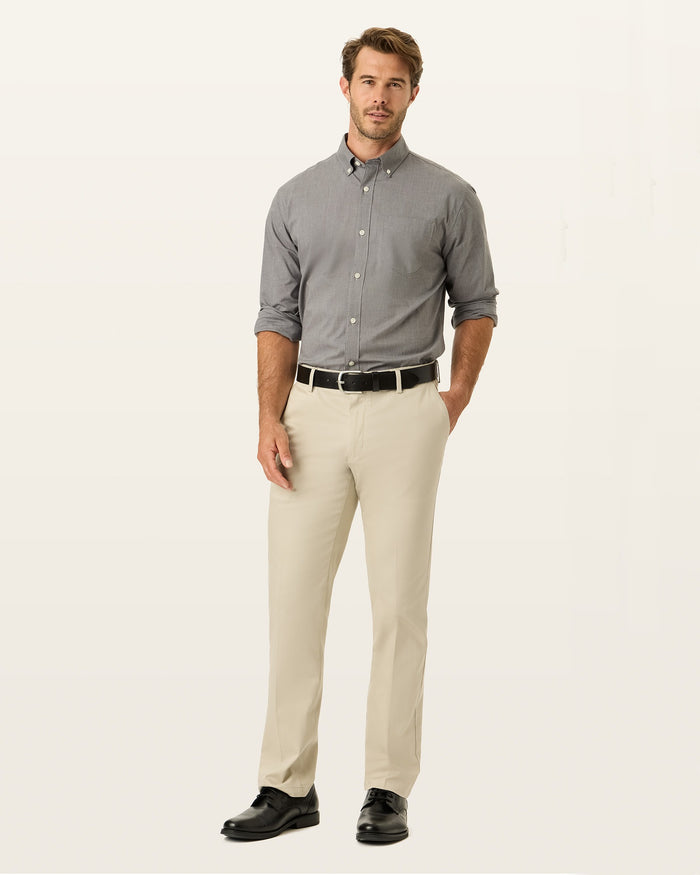 Signature Khakis, Creased, Straight Fit