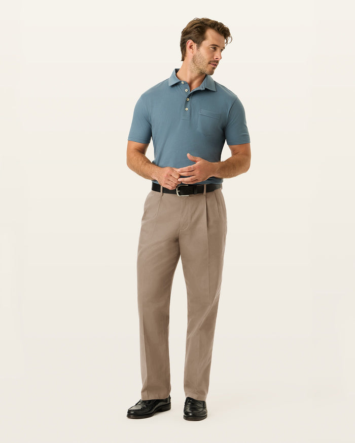Signature Khakis, Pleated, Relaxed Fit