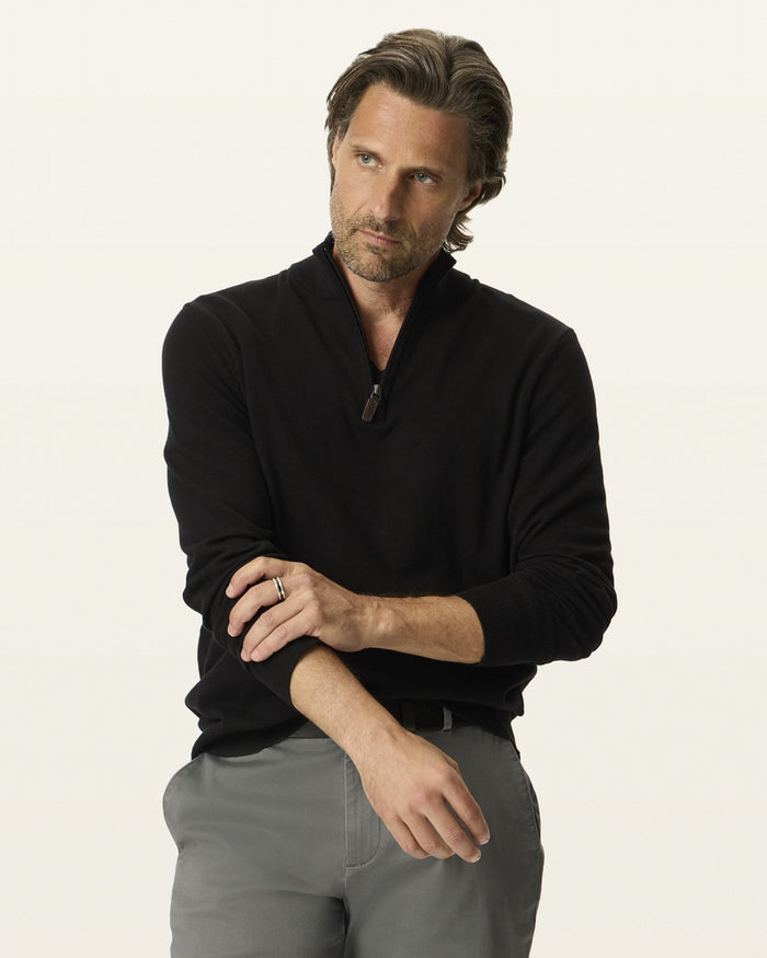 Signature Quarter-Zip Sweater