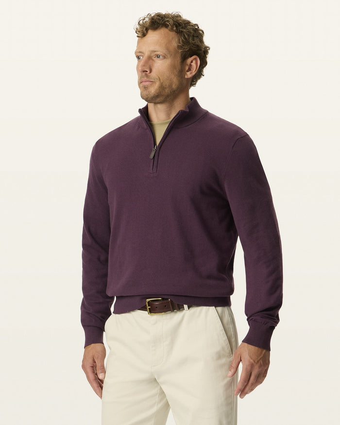 Signature Quarter-Zip Sweater