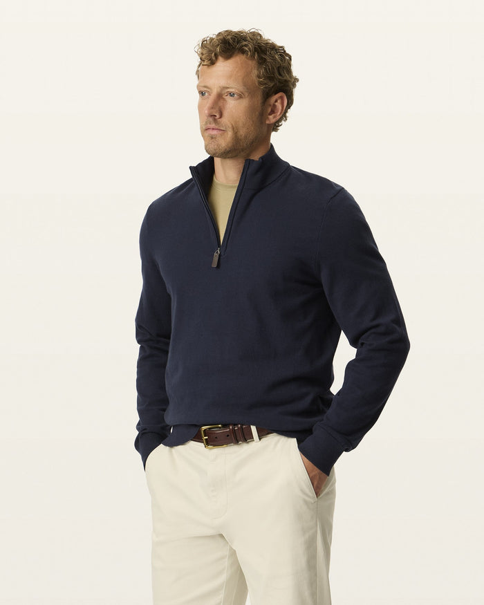 Signature Quarter-Zip Sweater