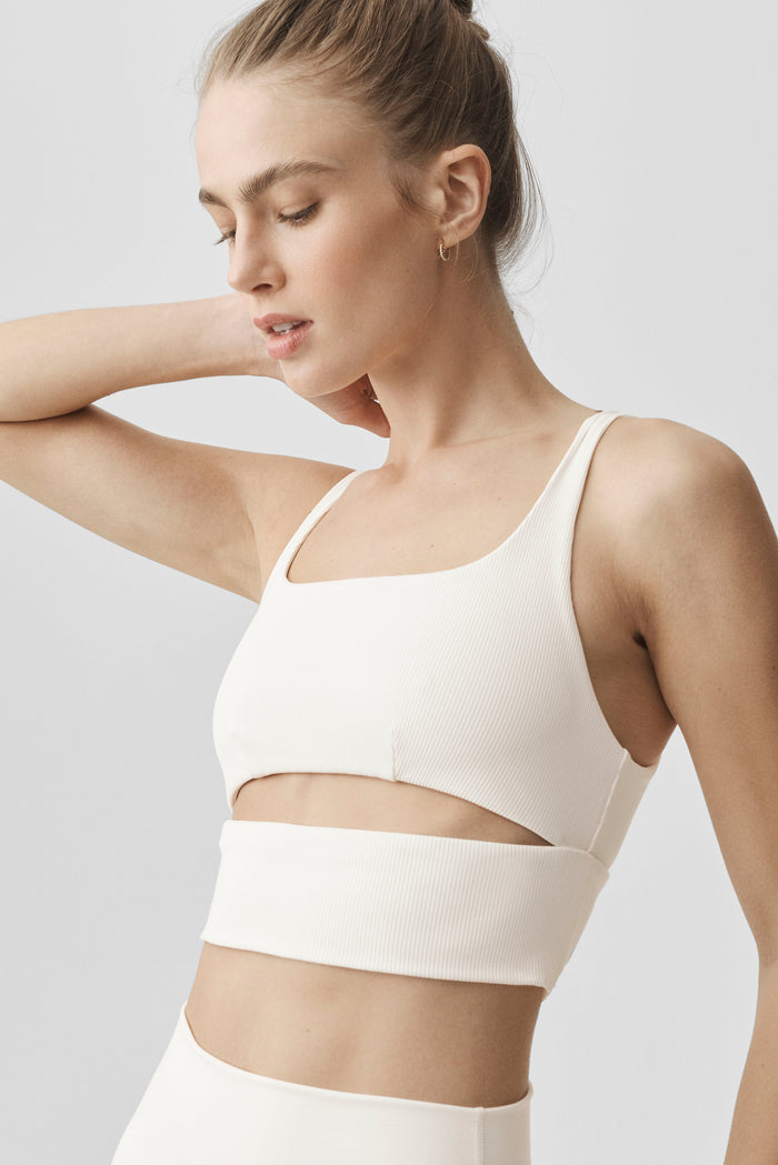 Slit Bra - Ivory