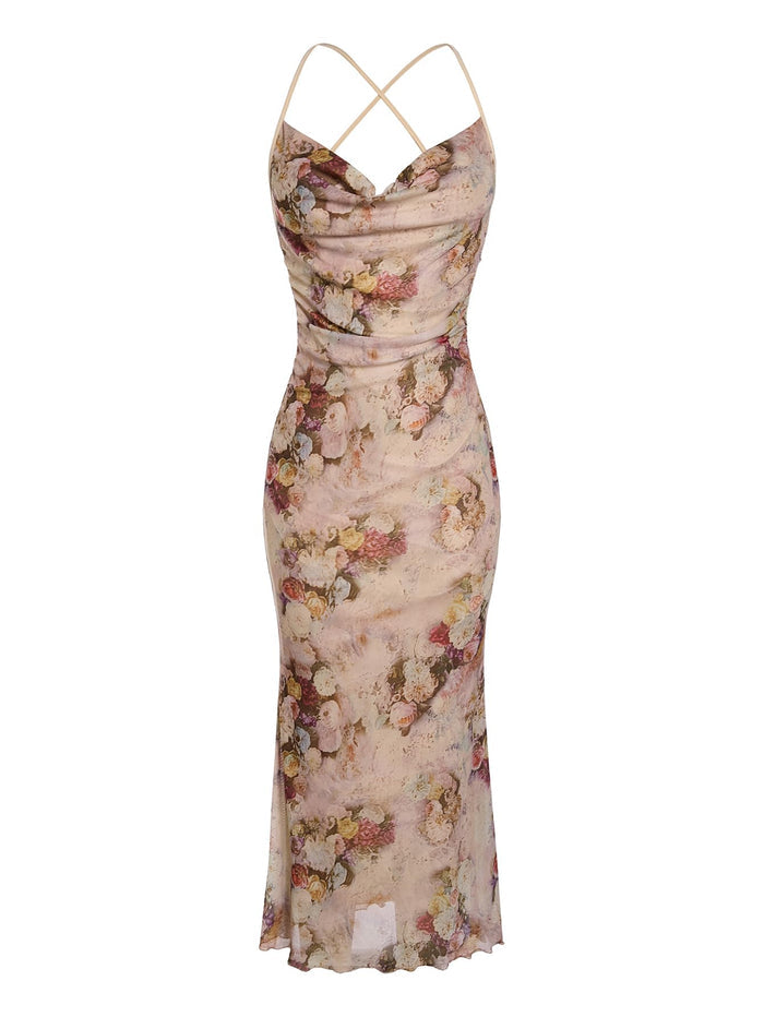 Multi Apricot Floral / XX-Small