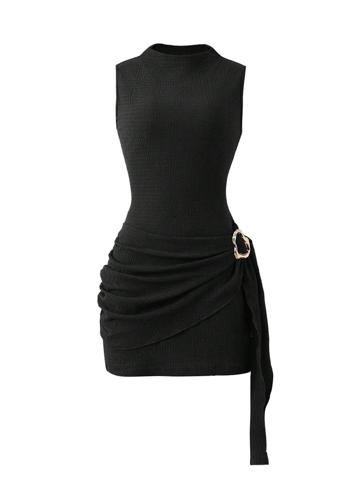 SOLY HUX Women's Mock Neck Bodycon Mini Dress Cocktail Going Out Dresses