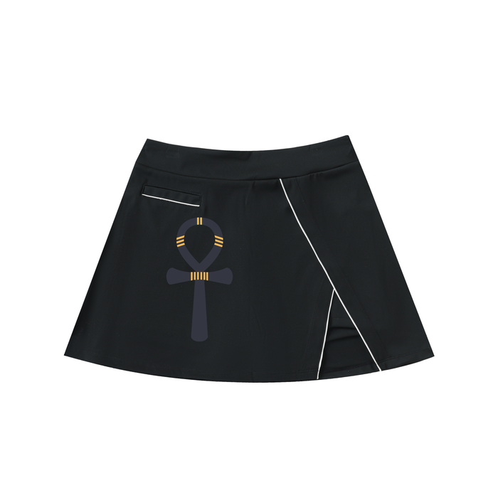 "Sovereign Path" High-Waist A-Line Skirt