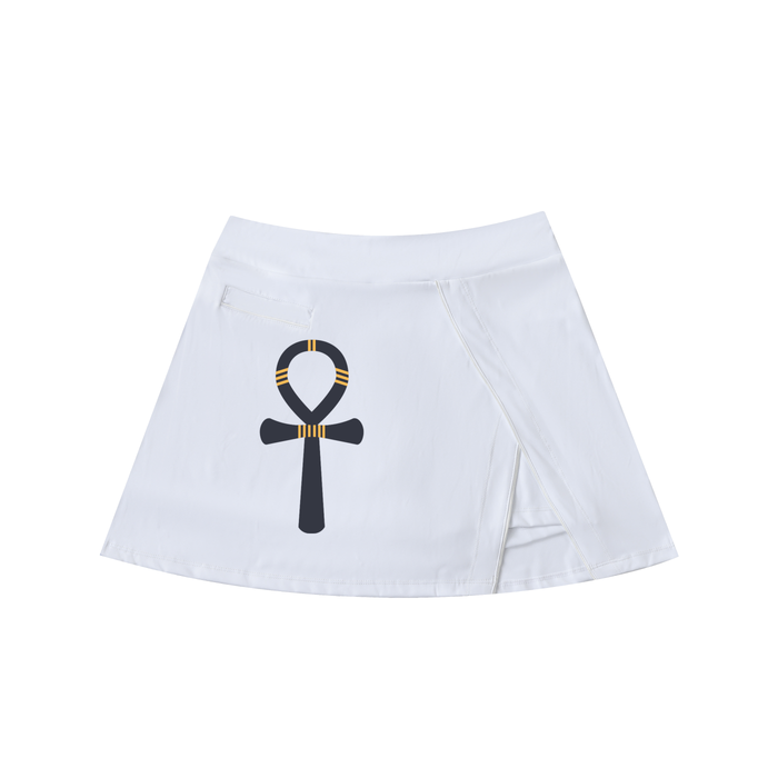 "Sovereign Path" High-Waist A-Line Skirt