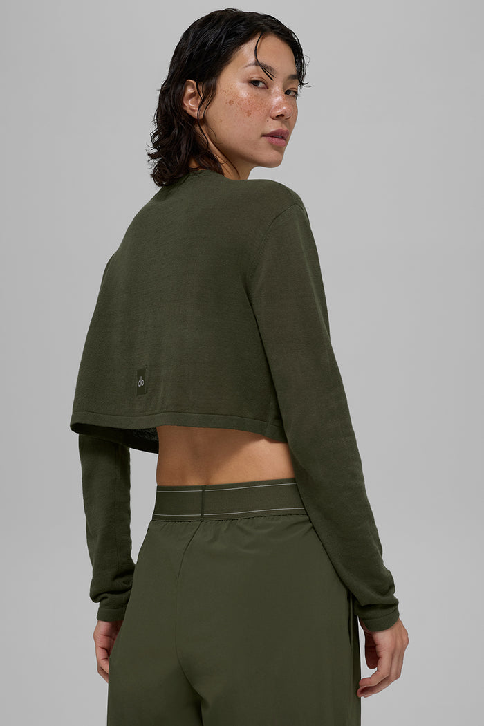Supernatural Sweater Cardigan - Green Olive
