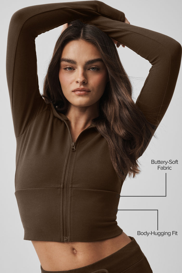 Sway Full Zip Hoodie - Espresso